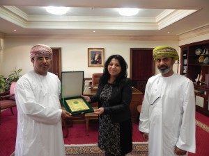 Meeting with Deputy Minister Ministry of Agriculture and Fisheries in the Sultanate of Oman.                    
