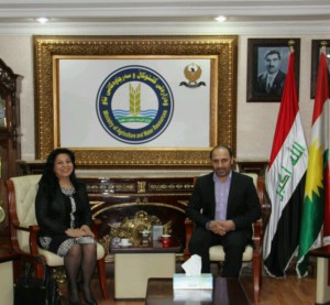 Visit to Minister of Agriculture in Erbil - 2016           